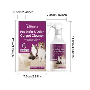 Limpiador de Manchas para Mascotas en Alfombras para Perros y Gatos con Bicarbonato de Sodio Sin Perfume, Eliminador de Olores y Manchas Difíciles - Product Image 2