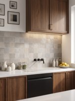Carreaux muraux en céramique, carreaux muraux pour cuisine, carreaux muraux pour salle de bain, 100x100mm, couleur blanche, impression jet d'encre, carreaux muraux pour café