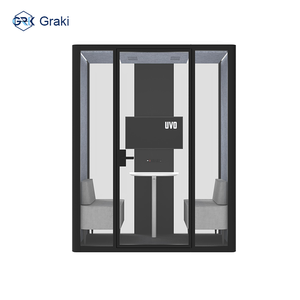 Graki 现代铝合金层压玻璃船舱 CIF C&F 会议舱 2 人座 SL 尺寸 4000K 模块化 - Product Image 2