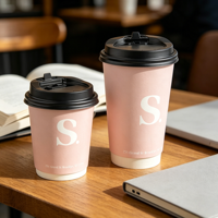 Gobelet en papier jetable, plusieurs tailles, qualité alimentaire, sans BPA, porte-gobelet, gobelet imprimé personnalisé pour café chaud, thé glacé, usage domestique