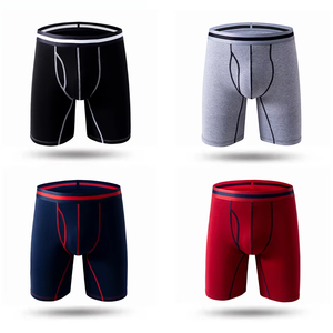<span class=keywords><strong>Intimo</strong></span> <span class=keywords><strong>Uomo</strong></span> Lavabile Eco-Friendly Senza Cuciture in Modal - Slip e Boxer Tinta Unita Rosso Scuro Comodi - Product Image 1