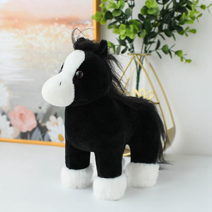 Thú nhồi bông-Người bạn đồng hành An Ủi-Đồ chơi sang trọng động vật siêu mềm 20cm 3asst. Động vật thực tế-Ngựa Ngựa - Product Image 4