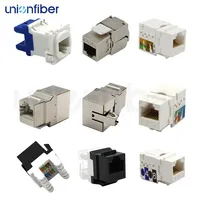 Module réseau RJ45 Cat6 UTP Keystone Jack 90 degrés 110 Punch Down IDC T568A/B pour panneau de brassage et plaque murale