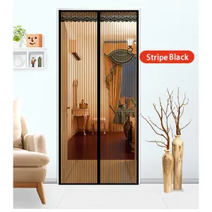 High Quality Factory Polyester Net Insect Magnetic Screen Doors Anti Mosquito Window Curtains