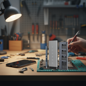 Autre tournevis électrique de précision, jeu de tournevis 0,5 Nm 300 tr/min, embouts en acier S2 pour réparation de téléphones portables avec lumière LED, charge Type C - Product Image 2