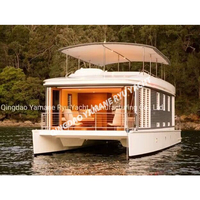 Bateau de maison de ponton en aluminium, nouveau Design de luxe, maison flottante, bateau de maison en aluminium soudé