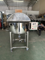 300 500 litres en acier inoxydable 316L réservoirs de mélange d'agitation chimique vaisselle liquide savon détergent mélangeur mélange faisant la machine