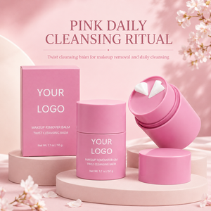 Bálsamo <span class=keywords><strong>Desmaquillante</strong></span> Pink Twist de 50g, Crema a Base de Aceite, Bálsamo Limpiador Sólido para Maquillaje Diario, Protector Solar, Elimina Impurezas, Sensación de Piel Suave - Product Image 2