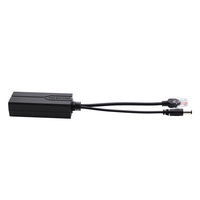 Divisor Poe de 10/100M, Voltaje de Entrada DC44-57V, Conector DC, Transmisión de Internet 1/2, 3/6 IEEE802.3af/at