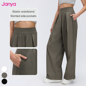 <span class=keywords><strong>Pantaloni</strong></span> Sportivi Casual da <span class=keywords><strong>Donna</strong></span> Janya <span class=keywords><strong>in</strong></span> Crepe Leggero, Traspirante, ad Asciugatura Rapida, <span class=keywords><strong>con</strong></span> <span class=keywords><strong>Vita</strong></span> Alta Elastica, Gamba Larga e Vestibilità Comoda - Product Image 3