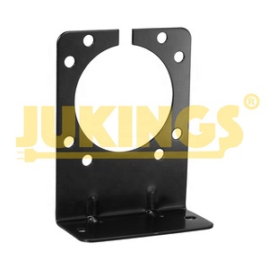 7 Way RV Blade 6 Pole Veículo End Socket Aço Rohs Conformar Trailer Fiação Conector Suporte de Montagem Fios Elétricos - Product Image 5