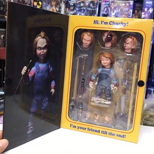 Figurine articulée NECA Good Guys Chucky, poupée bébé fantôme d'horreur en PVC, style anime et dessin animé - Product Image 5