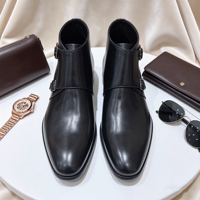 Bottes de mode de haute qualité 2026, bottes en cuir pour hommes, confortables et élégantes, nouveau style