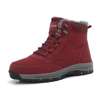 Bottes d'hiver en fourrure de mouton à semelle épaisse pour femmes, fabriquées sur mesure en usine, vente en gros, résistantes à l'eau, antidérapantes, baskets décontractées pour hommes