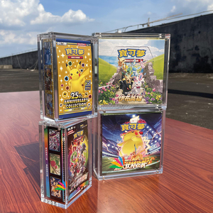 Boîte de présentation RAY YI personnalisée avec couvercle magnétique en acrylique transparent, portable et recyclable, pour <span class=keywords><strong>booster</strong></span> box Pokémon The Best of <span class=keywords><strong>XY</strong></span> japonais <span class=keywords><strong>XY</strong></span>-2017 - Product Image 5