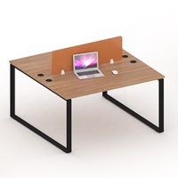 BERSON-mesas de lectura para ordenador de oficina, patas de mesa de acero, Cara de cara, marco de dos asientos, baratas