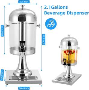 Dispensador de Bebidas Comercial Automático de Acero Inoxidable 3 en 1 para Hoteles y Restaurantes, Capacidad de 8L/16L/24L para Alimentos - Product Image 5
