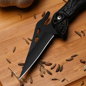 Couteau de poche pliable Venom personnalisable de qualité OEM pour le camping, lame en acier inoxydable 3CR13 ultra-affûtée, manche en acier au carbone, garantie 1 an - Product Image 5