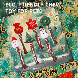 Juguete de Peluche Ecológico <span class=keywords><strong>para</strong></span> Masticar <span class=keywords><strong>para</strong></span> <span class=keywords><strong>Perros</strong></span> y Gatos, Anti-Aburrimiento, Autoentretenido, Resistente al Sonido, Mordedor <span class=keywords><strong>para</strong></span> Navidad - Product Image 2