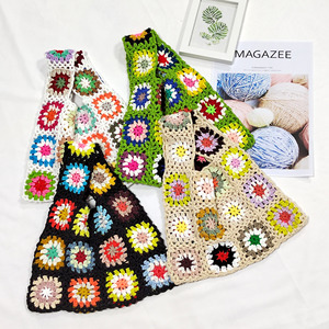<span class=keywords><strong>Sac</strong></span> fourre-tout fait main au crochet Granny Square, <span class=keywords><strong>sac</strong></span> de plage, fourni par l'usine - Product Image 1