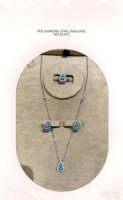 Nouveau collier en argent 925 de style chinois avec gourde en turquoise pour fiançailles et anniversaire, design de luxe