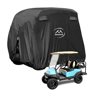 BEELAND全天候400D防风防晒高尔夫球车防雨罩4乘客户外防水高尔夫球车罩