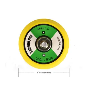 2 pollici 50 millimetri M6 DELL'UNITÀ di elaborazione Hook & Loop Sostenitore Supporto Pad Per Levigatrice Pneumatica