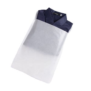 Bolsa de papel encerado de cristal blanco para ropa en stock 100% Sobres de embalaje de ropa autoadhesivos biodegradables Bolsas de papel - Product Image 1