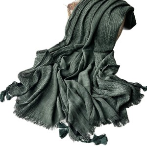 Factory Wholesale New Autumn Winter Soft Solid Color Unisex Retro <b>Scarf</b> - Product Image 5
