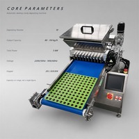 Machine automatique de dépose de bonbons de bureau, 10 buses, 80-150 kg/h, pour bonbons gélifiés, gelée, bonbons mous et durs