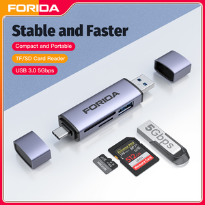 プライベートモードUSB2.0 3.0/ Type-Cカードリーダー2 in 1 SD TF多機能カードリーダーUSB3.0 5Gbps Portforラップトップタブレットコンピュータ - Product Image 2