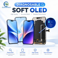 Écran OLED souple 120 Hz en gros pour iPhone 13 14 15 16 17 Pro MAX Plus, écran tactile, numériseur, OLED diagnosticable
