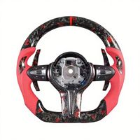 Volant chauffant en cuir et fibre de carbone personnalisé pour BMW G20 G28 G29 G30 G32 G38 Série 3 320i 325i 330i M3 M4 M5 X1 X2 X3