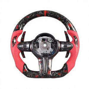 Volante de Cuero y Fibra de Carbono con Calefacción Personalizado para <span class=keywords><strong>BMW</strong></span> G20 G28 G29 G30 G32 G38 Serie 3 <span class=keywords><strong>320i</strong></span> 325i 330i M3 M4 M5 X1 X2 X3 - Product Image 1