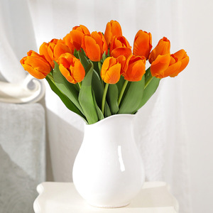 Decorazione per la Casa, <span class=keywords><strong>Tulipani</strong></span> Artificiali di Alta Qualità, <span class=keywords><strong>Dipinti</strong></span> e Idratanti, Effetto Realistico, Composizione Floreale di <span class=keywords><strong>Tulipani</strong></span> - Product Image 4