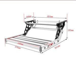 Haute qualité épais pliable antidérapant caravane camping-car remorque étape en alliage d'aluminium acier accessoires campeurs camping-cars - Product Image 5