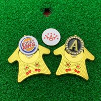 Marqueur de balle de golf magnétique avec localisateur de visée, aide à l'alignement en émail métallique, outil d'entraînement pour la visée sur le green de golf