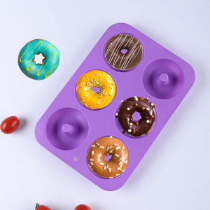 6-Piece Donut & 3-Piece Silicone Baking Tool Set DIY bí ngô tình yêu bánh khuôn Silicone bền vững khuôn bán buôn bánh công cụ - Product Image 5