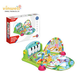 Support de gymnastique pour bébés, entraînement, gymnastique, pieds verts, support pour fitness, avec sons douces et lumière - Product Image 1