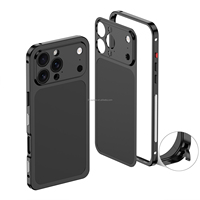 Casing Premium Anti Benturan Original Berbahan Logam Aluminium dengan Bagian Belakang+Rangka Logam untuk IPhone16Pro 17 Pro Max 17Pro