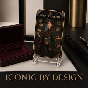 The Arcane Library Premium - Carte Collezionabili in Metallo a 3 Strati - Arte Fantasy Scura Squisita con Finitura in Oro 24K e Confezione Regalo di Lusso - Product Image 2