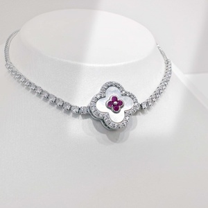 custom plata 925 sterling silver shell Heart Shape <b>bracelets</b> fashion Everyday gem Gold Plated charm Chain <b>bracelet</b> for women - Product Image 4