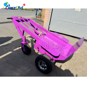 Chariot de manutention électrique motorisé en acier pour le déplacement de châteaux gonflables et de marchandises gonflables - Product Image 6