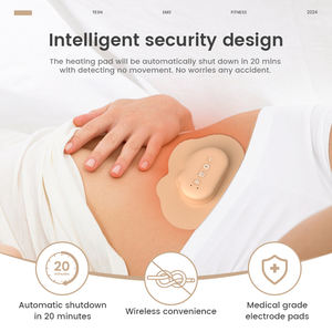 Coussin chauffant électrique de qualité supérieure dispositif de soulagement de la douleur des dizaines de périodes avec 3 niveaux de chauffage réglables <span class=keywords><strong>pour</strong></span> un soulagement <span class=keywords><strong>efficace</strong></span> des crampes menstruelles - Product Image 4