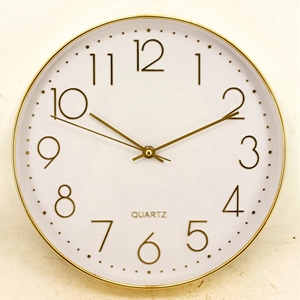 12 Inch Round Modern Simple Design Non-ticking Quartz Plastic <b>Clock</b> <b>Wall</b> with Custom Face - Product Image 3