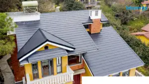 Intenergy ubin atap tenaga surya 70w, panel surya BIPV ubin surya untuk sistem energi surya