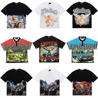 T-shirt pour homme en coton tissé 100% 280g, coupe ample avec motif vintage, motif 'That's Awful Lot Cough Syrup'