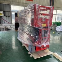 Plateforme élévatrice à ciseaux entièrement automatique certifiée CE, alimentée par batterie, autotractée, 4m-8m, en acier allié, garantie 2 ans