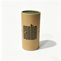 Emballage en tube de papier kraft de qualité alimentaire hermétique OEM ODM, impression personnalisée, boîte ronde pour thé au citron
