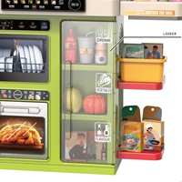 Table de cuisine de simulation pour filles 2026, avec musique et lumière, 96 pièces, robinet pulvérisateur, jouet de cuisine pour jeu d'imitation, offre spéciale